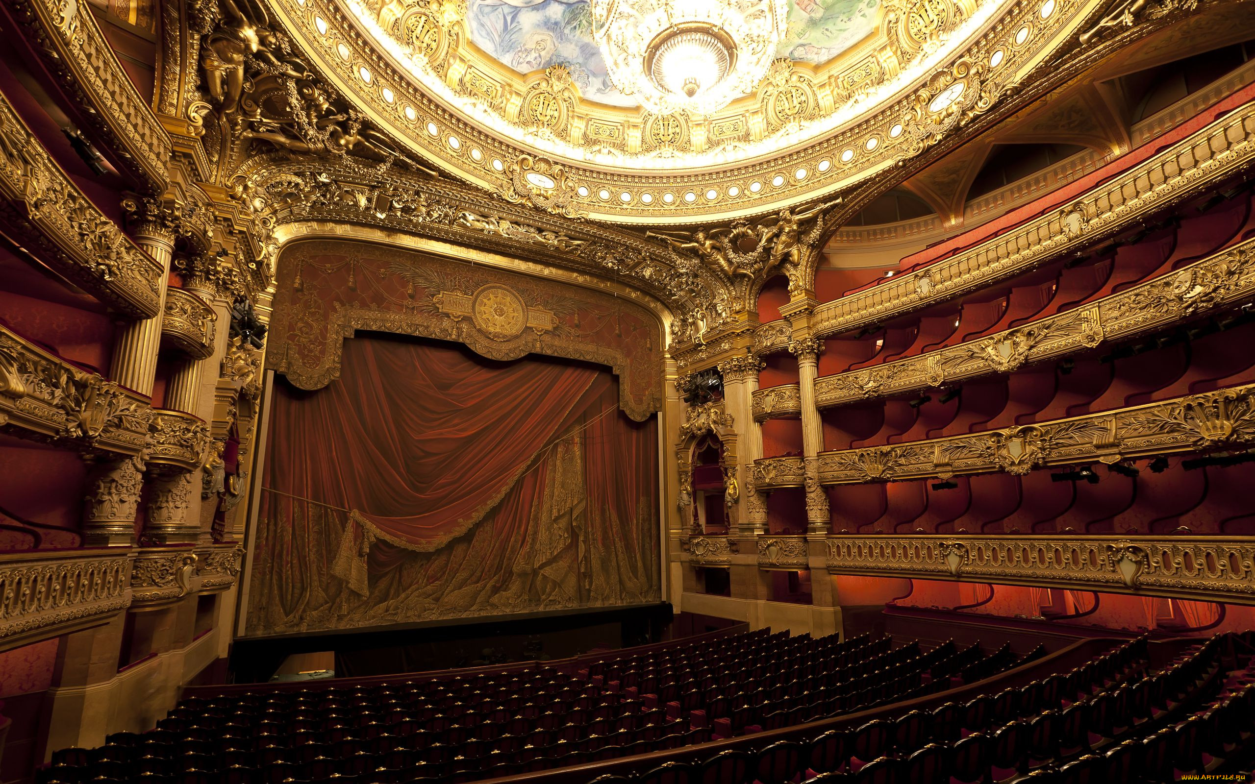 Theater pro. Опера Гарнье, Париж, Франция. Опера Гарнье занавес. Опера Гарнье зал. Кельнский оперный театр.